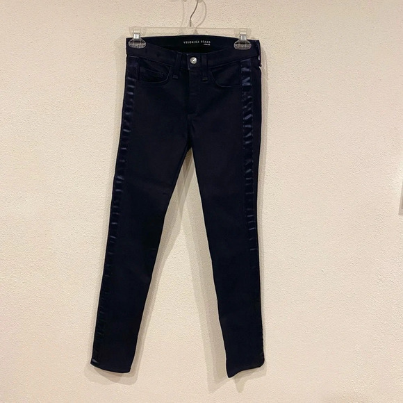 Veronica Beard Kate High Rise Tuxedo Skinny Jeans Size 24 EUC - Picture 2 of 6